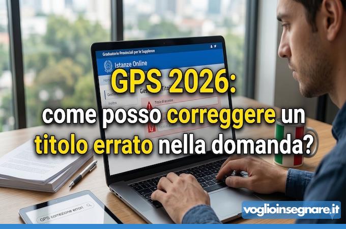 come posso correggere un titolo errato nella domanda?