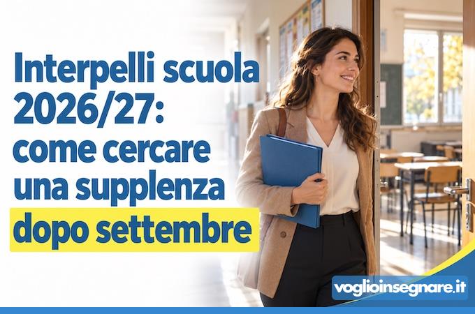 Interpelli scuola 2026/27