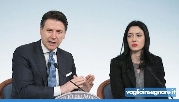 il premier Conte e la ministra Azzolina