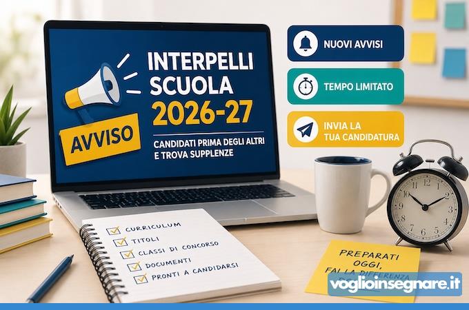 Interpelli scuola 2026-27