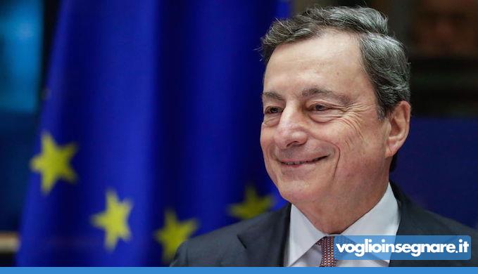 Draghi annuncia un aumento del fabbisogno docenti e scuole aperte in estate